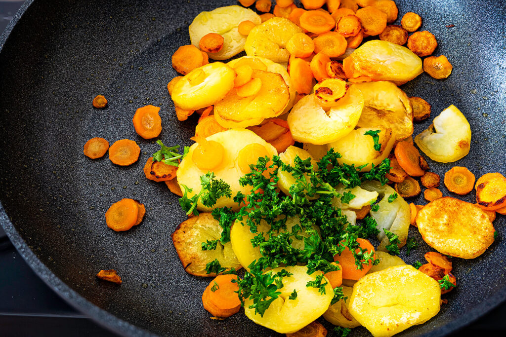 Karotten passen zu Kartoffeln
